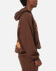 Saint Morta Sacred Script Hoodie Brown