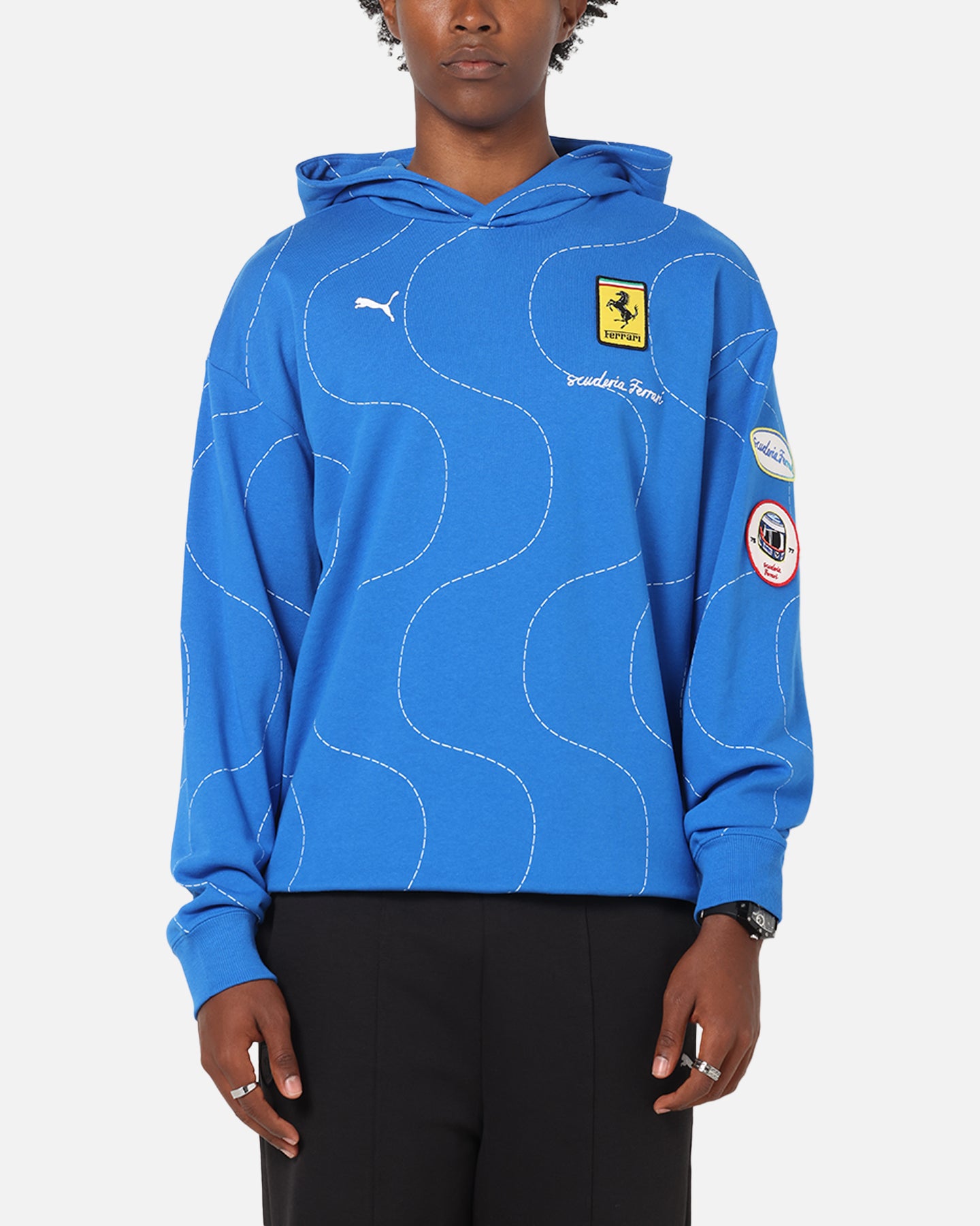 Puma X Scuderia Ferrari Monza Hoodie Steer Blue | Culture Kings US