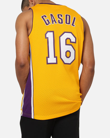 Mitchell & Ness Los Angeles Lakers Pau Gasol 09-10 Swingman Jersey Light Gold