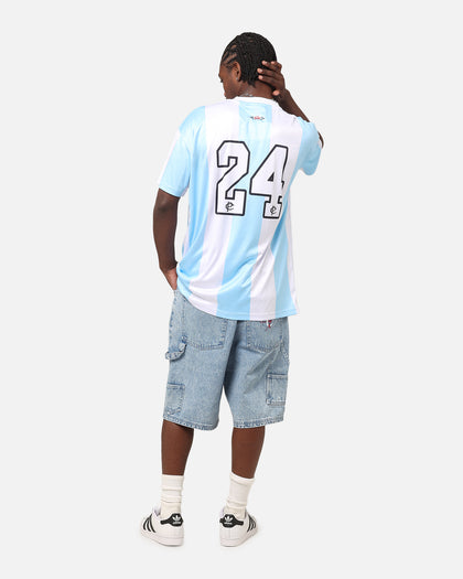 Carre Prestige Football T-Shirt Light Blue/White
