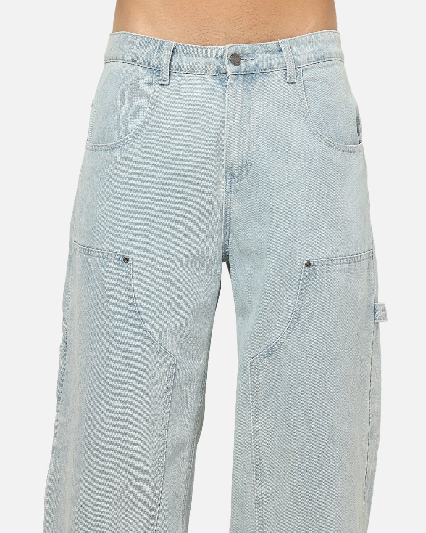Carre Baggy Work Jeans Light Blue Wash | Culture Kings US
