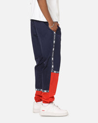 Reebok Colour Block Joggers Navy/Red
