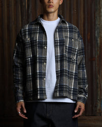 American Thrift Utility Flannel Shirt Blue