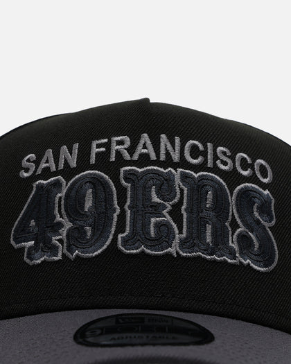 New Era San Francisco 49ers 'Stealth' 9FORTY A-Frame Snapback Black/Charcoal