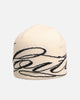 Loiter Skull Knit Beanie Off White