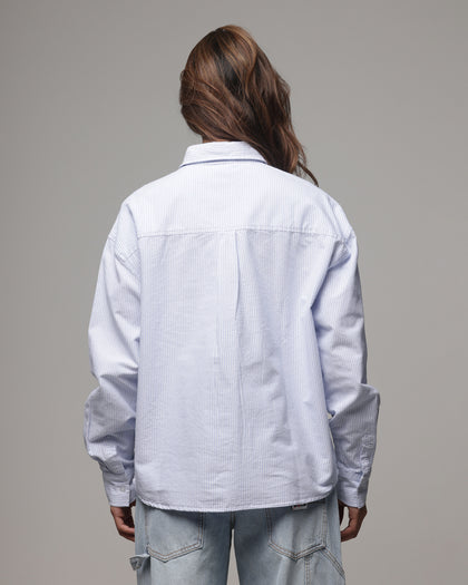 American Thrift Oxford Long Sleeve Shirt Blue Stripe