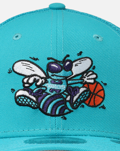 New Era Charlotte Hornets 'HWC' 9SEVENTY Trucker Stretch Snapback Turquoise