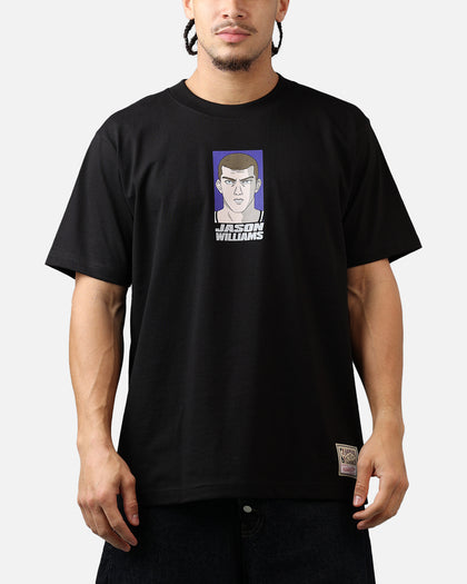 Mitchell & Ness Sacramento Kings Jason Williams Cartoon T-Shirt Black