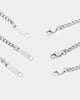 NXS Compass Necklace Set White Gold