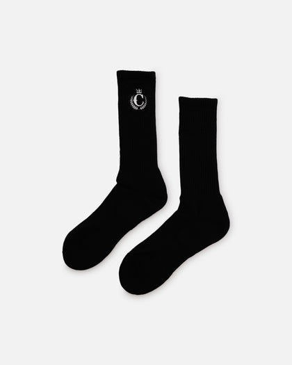 Culture Kings CK Crew Socks Black/White