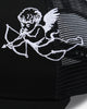New Era Mexico National Baseball Team 'Cherub Trucker' 9FORTY A-Frame Trucker Snapback Black/White