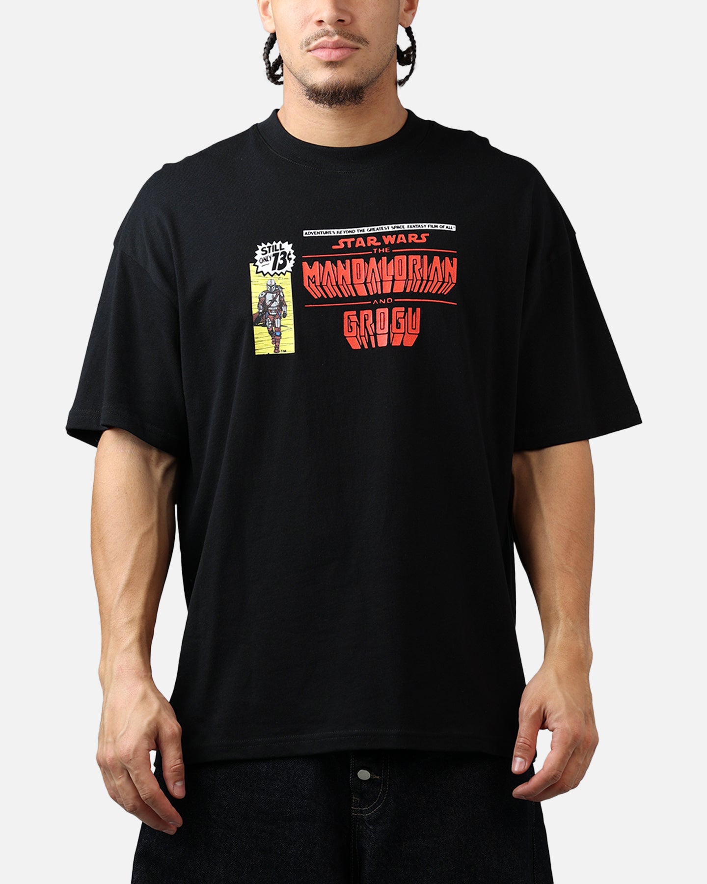 73Studio Star Wars Mando And Grogu Comic T-Shirt Black | Culture