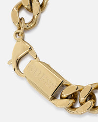 Guess Mainline South Alameda Shield Tag Bracelet Yellow Gold