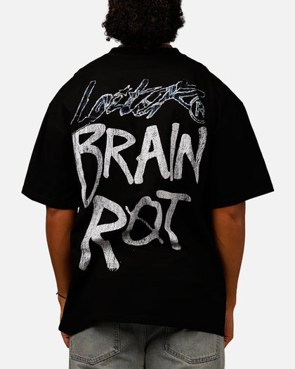 Loiter Brain Rot Vintage T-Shirt Black