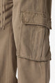 MNML Ultra Wide Twill Cargo Pants Olive