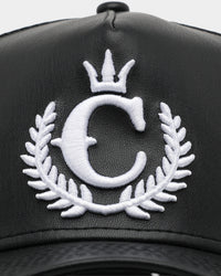 New Era x Culture Kings 9FORTY A-Frame Trucker Snapback Black/White