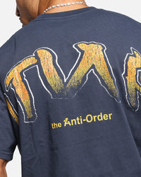 The Anti Order Anti Collegate Boxy T-Shirt Navy