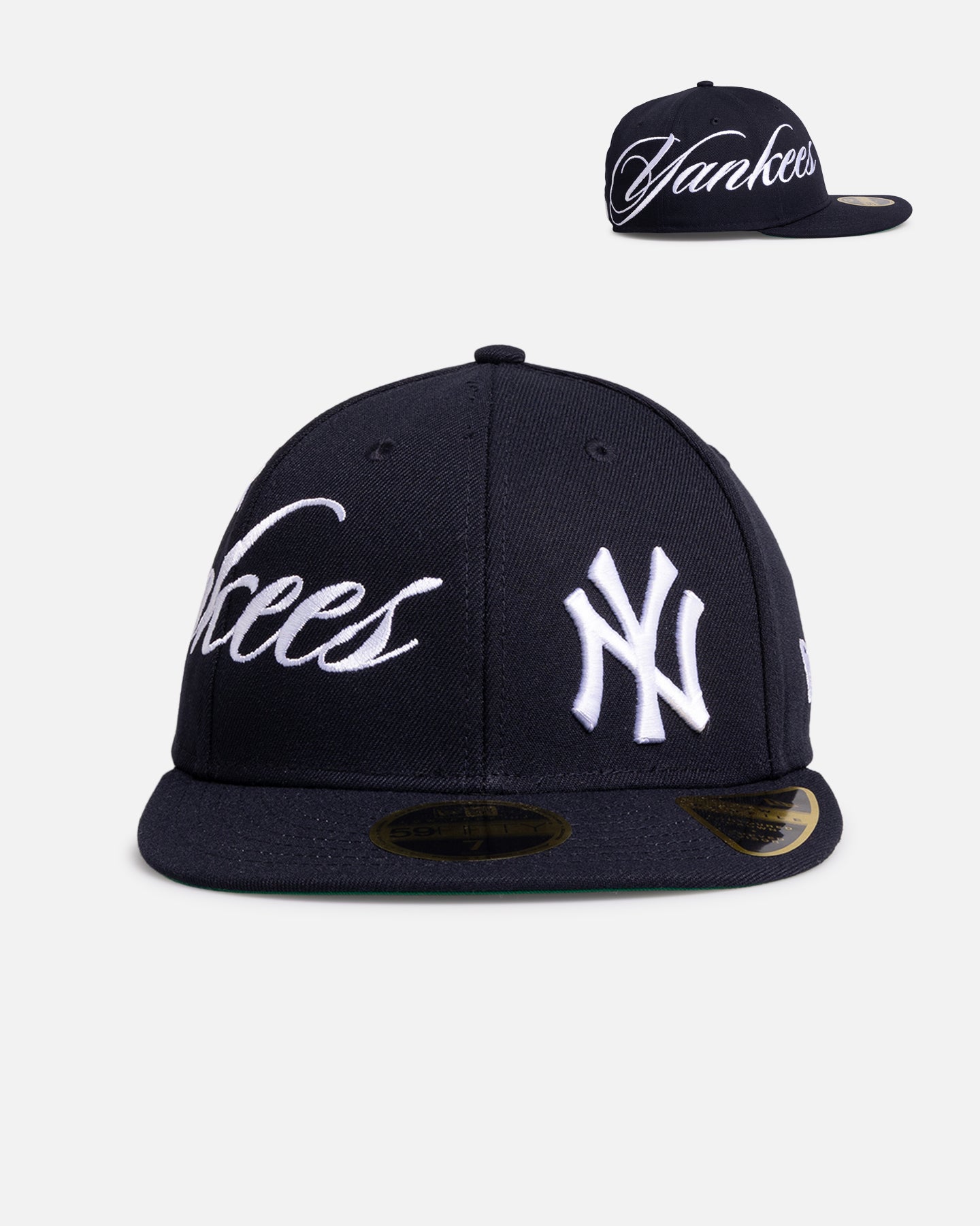 New Era New York Yankees 'MLB Side Script 59FIFTY Fitted Navy