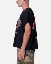 MNML Snake Cutoff Muscle T-Shirt Vintage Black