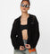 X-Girl Women's Crochet Double Zip Cardigan Black
