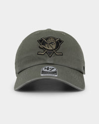 47 Brand Anaheim Ducks '47 Clean Up Strapback Moss