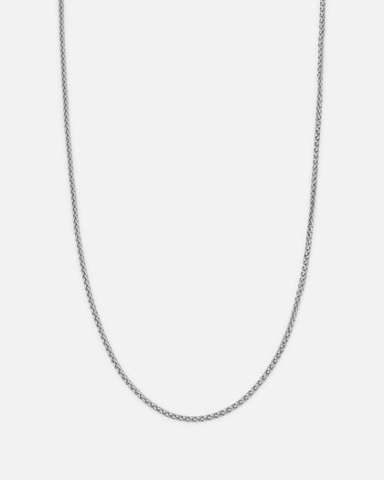 Saint Morta 2MM Palm Chain White Gold