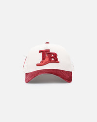 New Era Tampa Bay Rays 'Premium Corduroy Velvet' 9FORTY A-Frame Snapback Chrome White/Cardinal