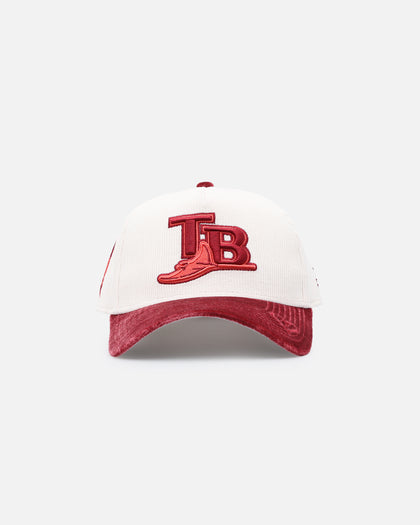 New Era Tampa Bay Rays 'Premium Corduroy Velvet' 9FORTY A-Frame Snapback Chrome White/Cardinal