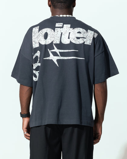 Loiter Flowerbed Box T-Shirt Charcoal
