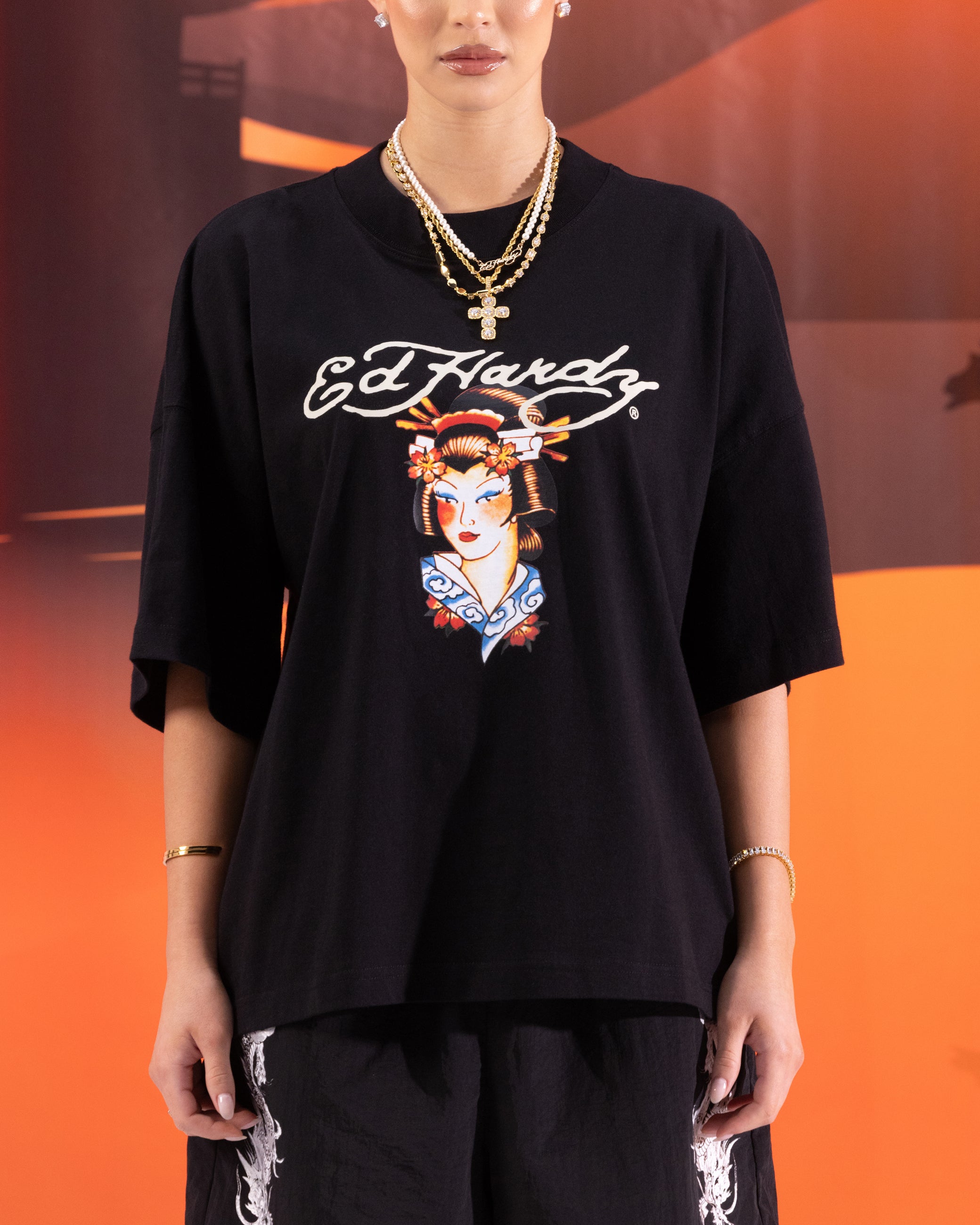 Ed Hardy Geisha T-Shirt Black | Culture Kings US