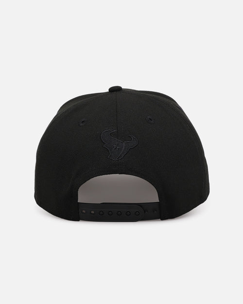 New Era Houston Texans 'Black on Black' 9FORTY A-Frame Snapback Black/Black