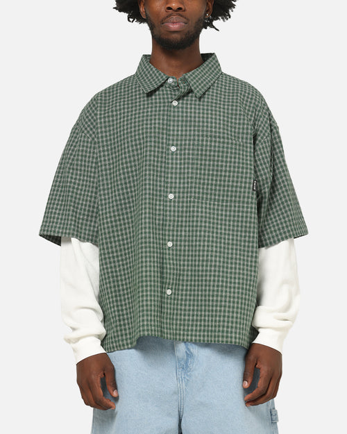 Carre Archive Layered Shirt Green Plaid