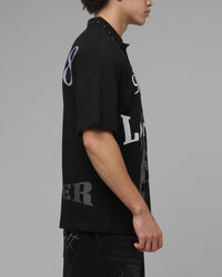 Loiter United Polo T-Shirt Black