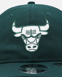 New Era Chicago Bulls 'Retro Crown Classic' 9FIFTY Retro Crown Strapback Dark Green