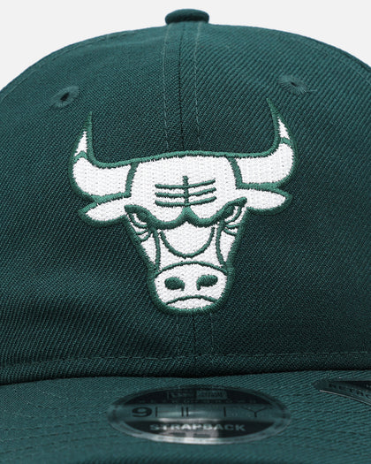 New Era Chicago Bulls 'Retro Crown Classic' 9FIFTY Retro Crown Strapback Dark Green