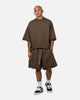 MNML Oversized Cargo Sweat Shorts Muddy Grey