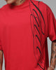 Loiter Script T-Shirt Red