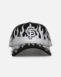 New Era San Francisco Giants 'Metallic Flames' 9FORTY A-Frame Snapback Black/Silver