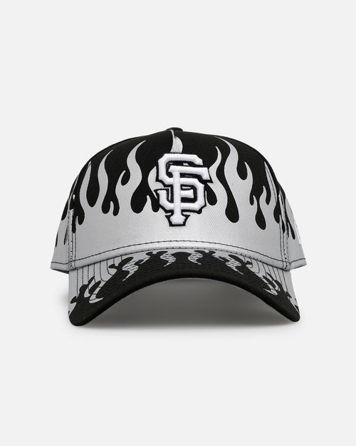 New Era San Francisco Giants 'Metallic Flames' 9FORTY A-Frame Snapback Black/Silver