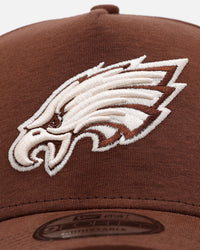 New Era Philadelphia Eagles 'Cozy 2.0' 9FORTY A-Frame Strapback Brown