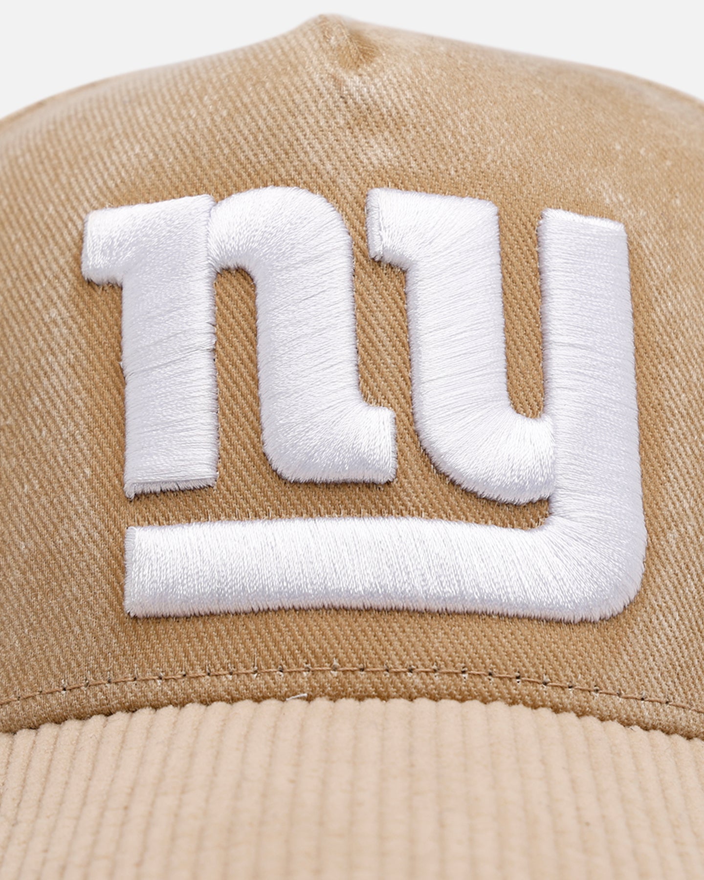GIANTS 2007 CAMP ベージュキャップ 47 Brand New York Giants 'Apollo Cord Khaki' Hitch Strapback Khaki