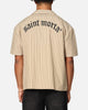 Saint Morta Gothic Pinstripe Button Up Shirt Tan