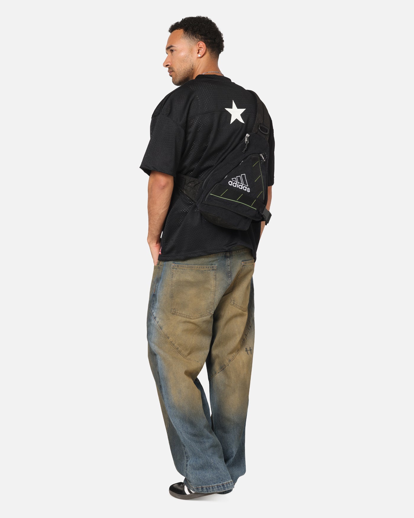 Adidas One Shoulder Backpack Black | Culture Kings US