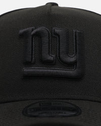 New Era New York Giants 'Black on Black' 9FORTY A-Frame Snapback Black/Black