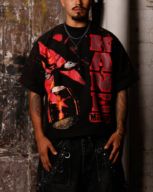 Loiter X WWE Kane Vintage T-Shirt Vintage Black