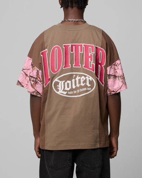 Loiter Splinter T-Shirt Pink Camo