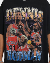 Rodman Brand Cartoon Vintage T-Shirt Washed Black