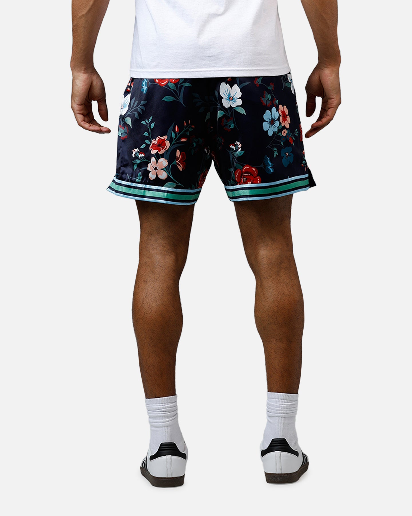 Pro Standard Los Angeles Dodgers Floral Shorts Navy | Culture Kings US