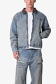 MNML Quilted Lined Work Jacket Vintage Blue