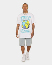 Goat Crew More Peace Less War Vintage T-Shirt White